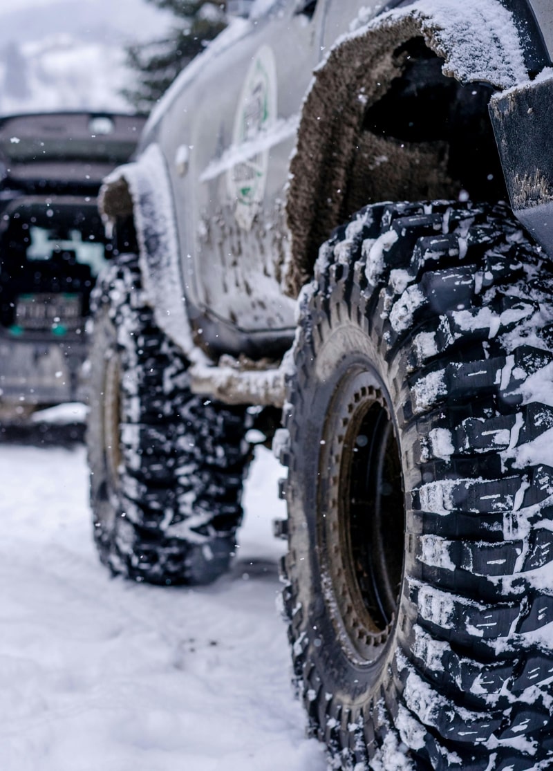 Winter tires on 4x4 vehicle